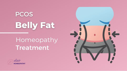 PCOS belly fat reduction with homeopathy treatment.